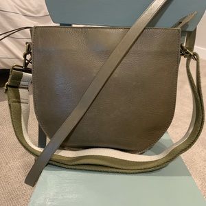 Madewell Transport Saddle Bag - Olive green